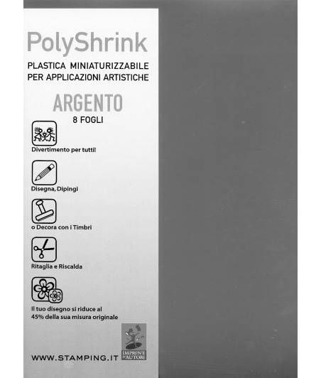 Polyshrink Argento - conf. 8 fogli