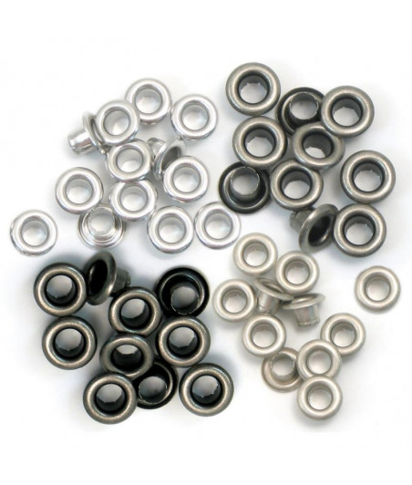 WE R MEMORY KEEPERS - Standard Eyelets - Cool Metal