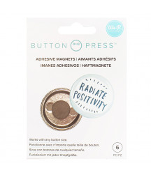 WE R  MEMORY KEEPERS - Button Press Adhesive Magnets 6 pz