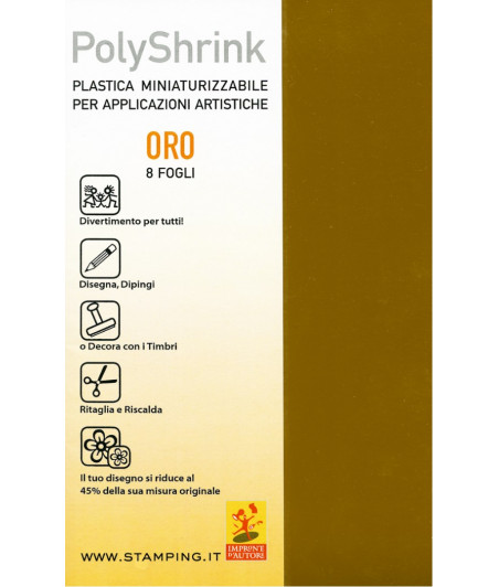 Polyshrink oro - conf. 8 fogli