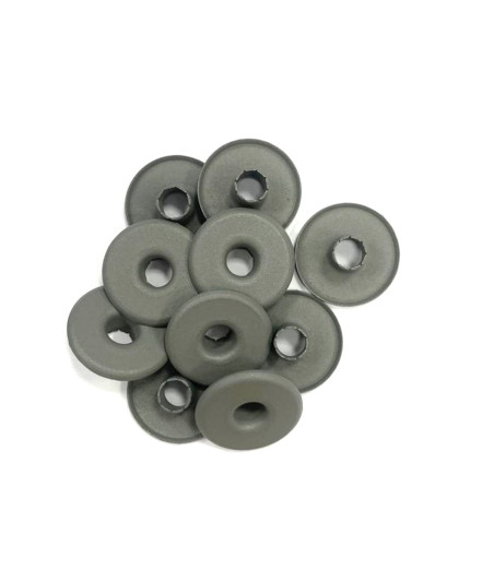WE R MEMORY KEEPERS - 10 Wide Eyelets Grigio scuro