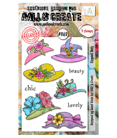 AALL & CREATE - Stamp Set A6 1169 - Elegant Hats
