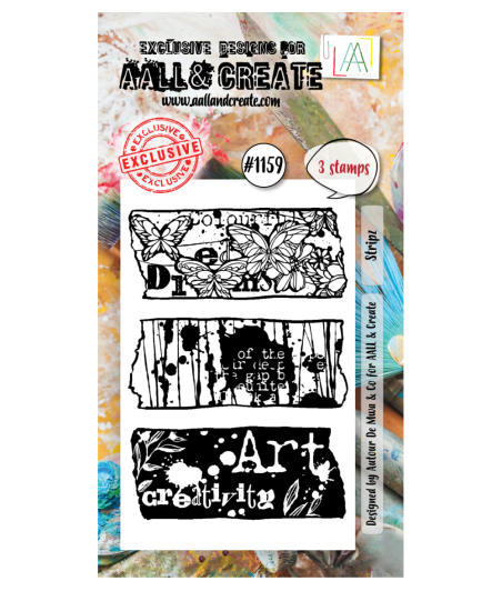 AALL & CREATE - 1159 Stamp A8 Stripz