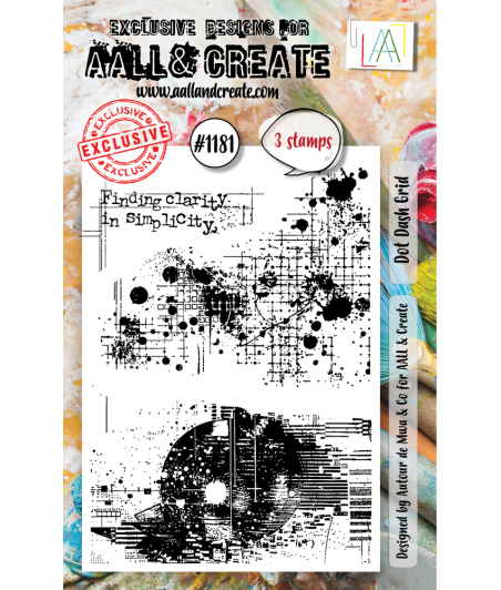AALL & CREATE - 1181 Stamp A7  Dot Dash Grid