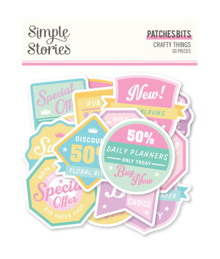 SIMPLE STORIES - Crafty Things Patches Pieces