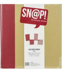 SIMPLE STORIES - Snap! - Binder - Album ad anelli 6x8 rosso