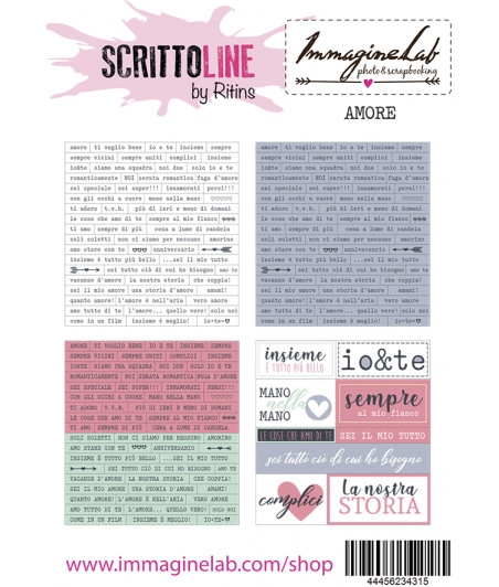 SCRITTOLINE by Ritins - Amore