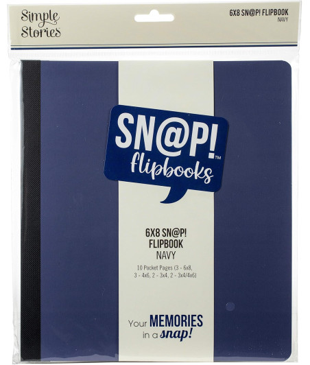 SIMPLE STORIES - Album Flipbook 6x8 Inc Navy