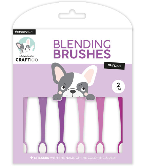 STUDIO LIGHT - Blending brushes - 2cm - Soft brush - 6pcs