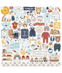 ECHO PARK - Baby On Board It's a Boy! 12x12 Inch Collection Kit