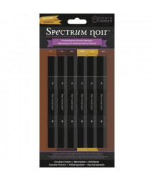 SPECTRUM NOIR - 6 Pen Set - Browns