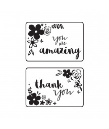 KAISERCRAFT - Embossing folder 4x6" mini floral card fronts